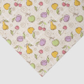 Papier Mousseline Motif de fruits (Détail)