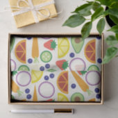 Papier Mousseline Motif de fruits et légumes modernes (Cadeau)