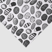 Papier Mousseline Motif de galets (Détail)