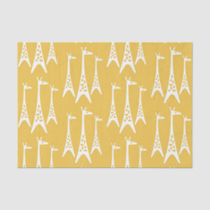 Papier Mousseline Motif de Giraffe moderne du milieu du siècle