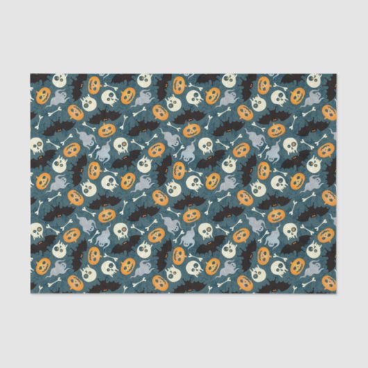 Papier Mousseline Motif de Halloween (Recto)