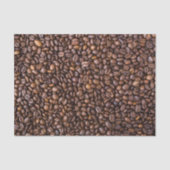 Papier Mousseline motif de haricots à café (Recto)