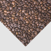 Papier Mousseline motif de haricots à café (Détail)