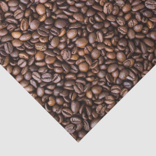 Papier Mousseline motif de haricots à café (Détail)