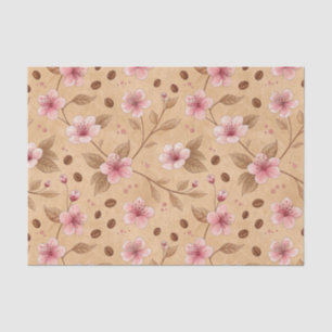 Papier Mousseline Motif de housse de café Fleur de Cerisier (5)