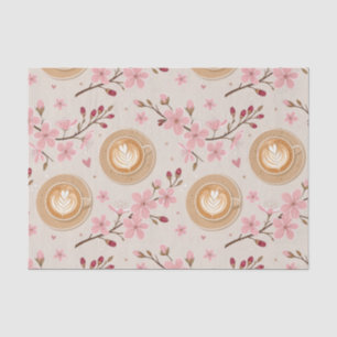 Papier Mousseline Motif de housse de café Fleur de Cerisier (7)