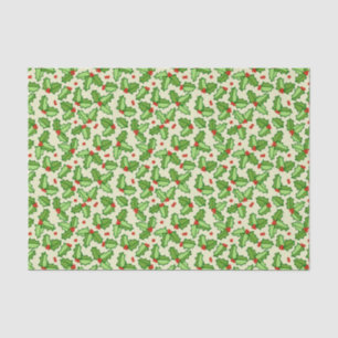 Papier Mousseline Motif de houx