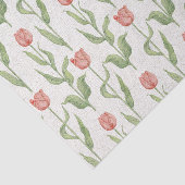 Papier Mousseline Motif de jardin de tulipe (Détail)