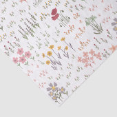 Papier Mousseline Motif de jardin fleur sauvage (Détail)