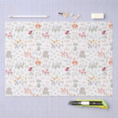Papier Mousseline Motif de jardin fleur sauvage (Artisanat)