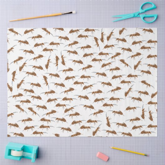 Papier Mousseline Motif de jolies fourmis (Artisanat)