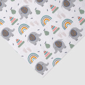 Papier Mousseline Motif de jouets pour bébé mou (Détail)