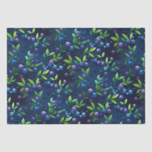 Papier Mousseline Motif de la forêt de bleuets
