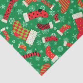 Papier Mousseline Motif de la réserve de Noël et des flocons de neig (Détail)