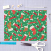 Papier Mousseline Motif de la réserve de Noël et des flocons de neig (Artisanat)