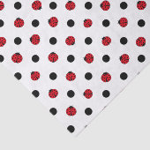 Papier Mousseline Motif de ladybug rétro (Détail)