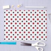 Papier Mousseline Motif de ladybug rétro (Artisanat)