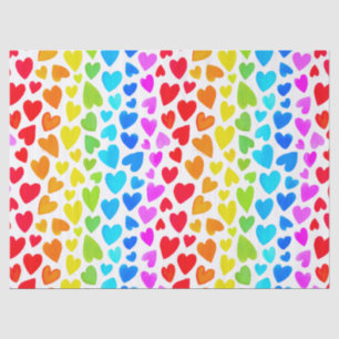 Papier Mousseline Motif de l'aquarelle Rainbow