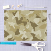 Papier Mousseline motif de l'armée de camouflage de sable jaune (Artisanat)
