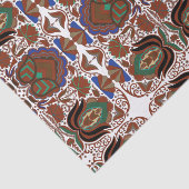 Papier Mousseline Motif de l'art populaire rustique estonien avec fl (Détail)