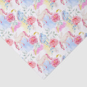 Papier Mousseline Motif de licorne et de Pegasus d'aquarelle (Détail)