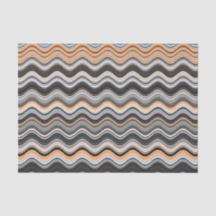 Papier Mousseline Motif de ligne ondulée