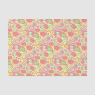 Papier Mousseline Motif de limonade rose