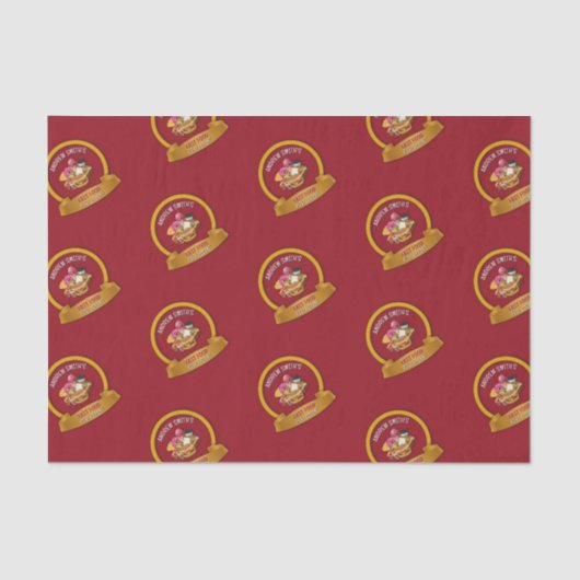 Papier Mousseline Motif de logo personnalisé pour l'emballage des pr (Recto)