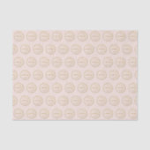 Papier Mousseline Motif de logo professionnel en rose (Recto)