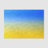 Papier Mousseline Motif de maillage géométrique bleu jaune Ukraine (Recto)