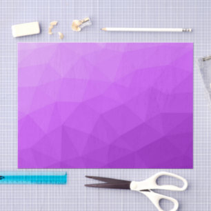 Papier Mousseline Motif de maillage géométrique dégradé de lavande v