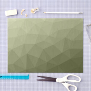 Papier Mousseline Motif de maillage géométrique dégradé vert clair d