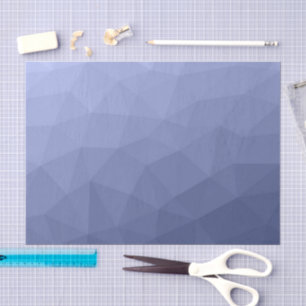 Papier Mousseline Motif de maille géométrique à dégradé de bleu gris