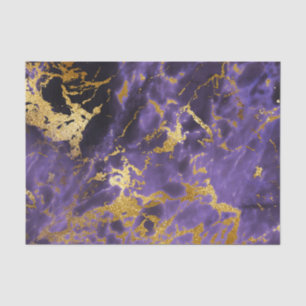 Papier Mousseline Motif de marbre noir pourpre de parties