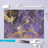 Papier Mousseline Motif de marbre noir pourpre de parties (Artisanat)