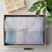 Papier Mousseline Motif de Merci d'affaires de plage simple (Cadeau)