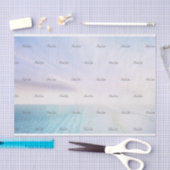 Papier Mousseline Motif de Merci d'affaires de plage simple (Artisanat)