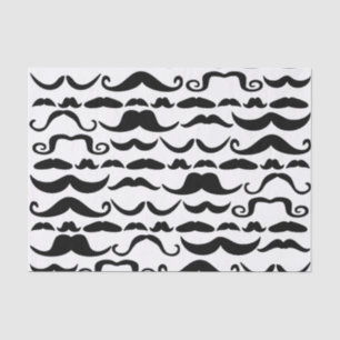 Papier Mousseline Motif de moustache
