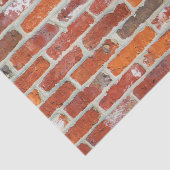 Papier Mousseline Motif de mur de brique rouge (Détail)