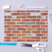 Papier Mousseline Motif de mur de brique rouge (Artisanat)