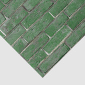 Papier Mousseline Motif de mur de briques vertes (Détail)