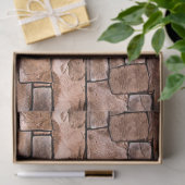 Papier Mousseline Motif de mur de pierre naturelle rustique Imprimer (Cadeau)