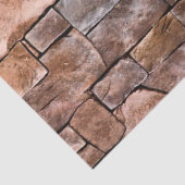 Papier Mousseline Motif de mur de pierre naturelle rustique Imprimer (Détail)