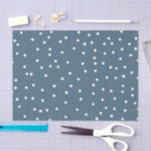 Papier Mousseline Motif de neige qui tombe (Artisanat)