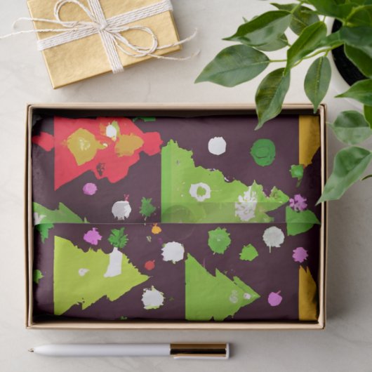 Papier Mousseline Motif de Noël (Cadeau)