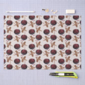 Papier Mousseline Motif de Noël (Artisanat)