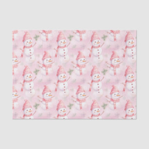 Papier Mousseline Motif de Noël aquarelle