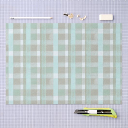 Papier Mousseline Motif de Noël côtier #2 ID1009 (Artisanat)