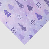 Papier Mousseline Motif de Noël de l'arbre pourpre (Détail)