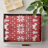 Papier Mousseline Motif de Noël de silhouettes de Terrier d'écossais (Cadeau)